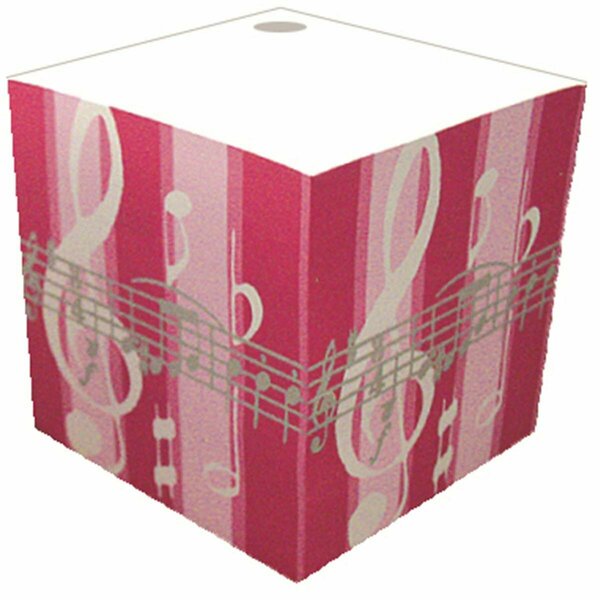 Music Gifts Stripe Telephone Cube - Pink TC05